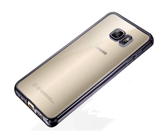 Forcell Electro Bumper Silicone Case Slim Fit - Θήκη Σιλικόνης Clear / Gray (Samsung Galaxy J1 II - 2016)