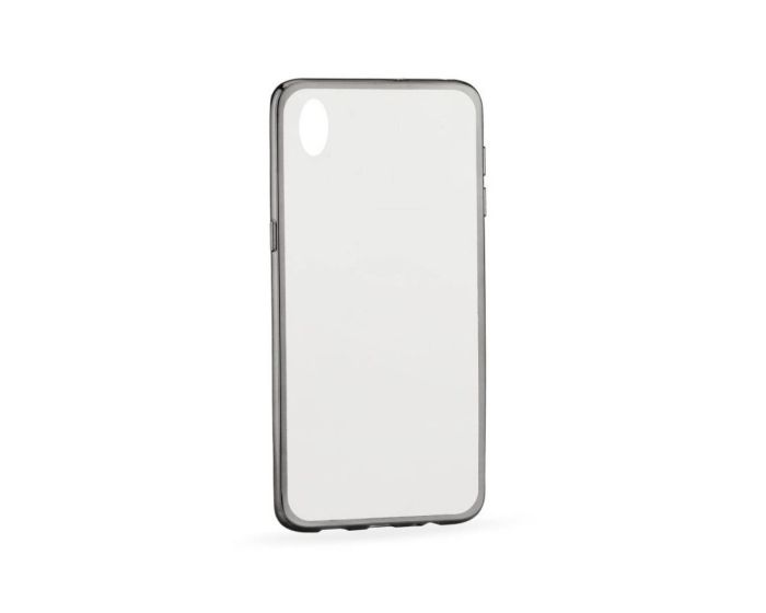 Forcell Electro Bumper Silicone Case Slim Fit - Θήκη Σιλικόνης Clear / Black (Sony Xperia M4 Aqua)