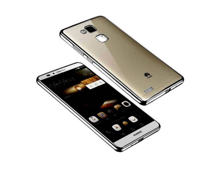 Forcell Electro Bumper Silicone Case Slim Fit - Θήκη Σιλικόνης Clear / Gray (Huawei Honor 5X)