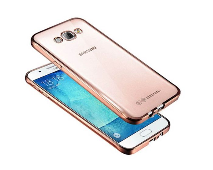 Forcell Electro Bumper Silicone Case Slim Fit - Θήκη Σιλικόνης Rose / Gold (LG K4)