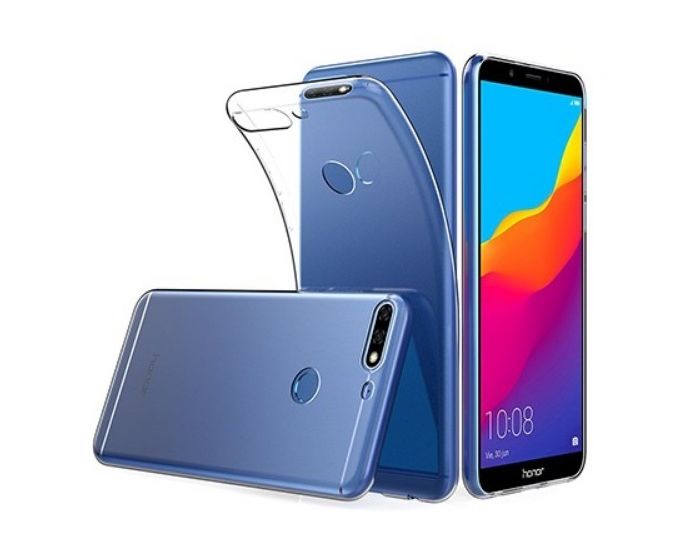 TPU Ultra Slim Case & Tempered Glass - Διάφανο (Huawei Y7 Prime 2018)