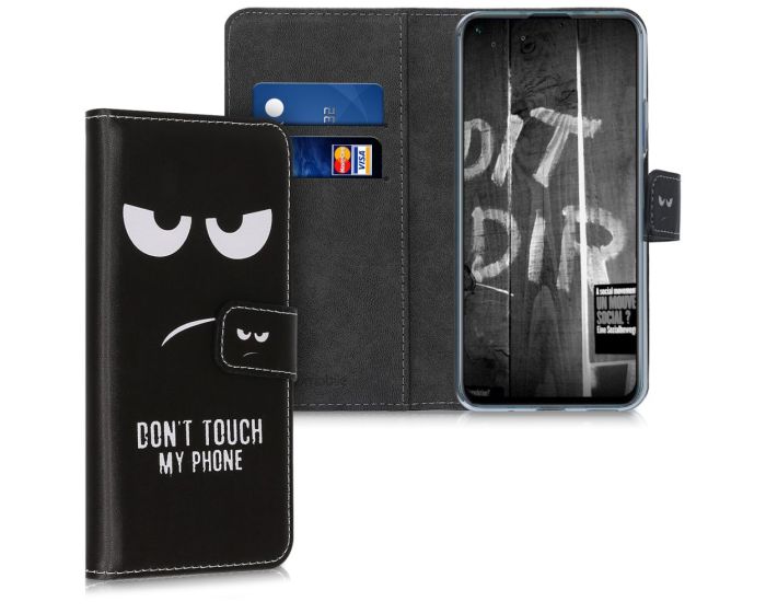 KWmobile Wallet Case Θήκη Πορτοφόλι με δυνατότητα Stand (51488.03) Don't touch my phone (Huawei Nova 5T / Honor 20)