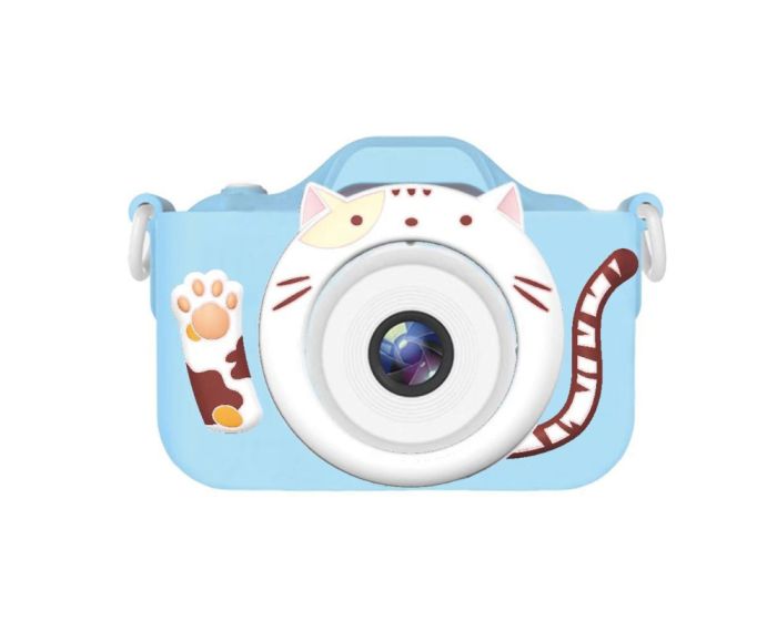 Digital Camera for Children C10 Παιδική Κάμερα - Cat Blue
