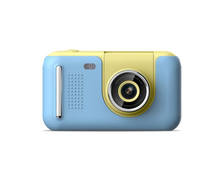 Digital 180° Flip Lens Camera for Children S9 Παιδική Κάμερα με Τρίποδο - Blue