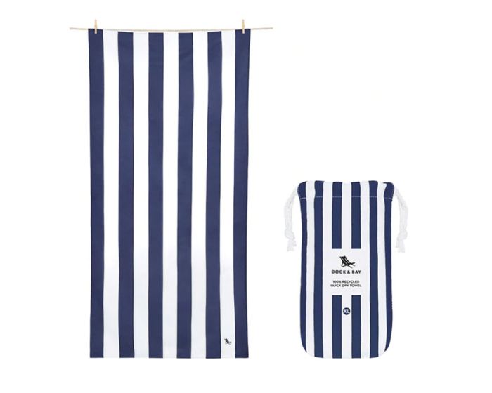 Dock & Bay Quick Dry Beach Towel Πετσέτα Θαλάσσης Cabana XL 200 x 90cm - Whitsunday Blue