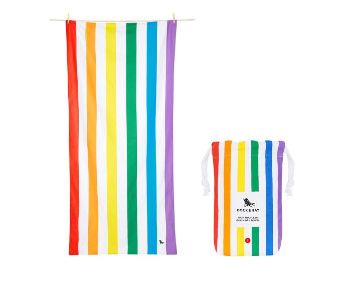 Dock & Bay Quick Dry Beach Towel Πετσέτα Θαλάσσης Summer L 160 x 90cm - Rainbow Skies