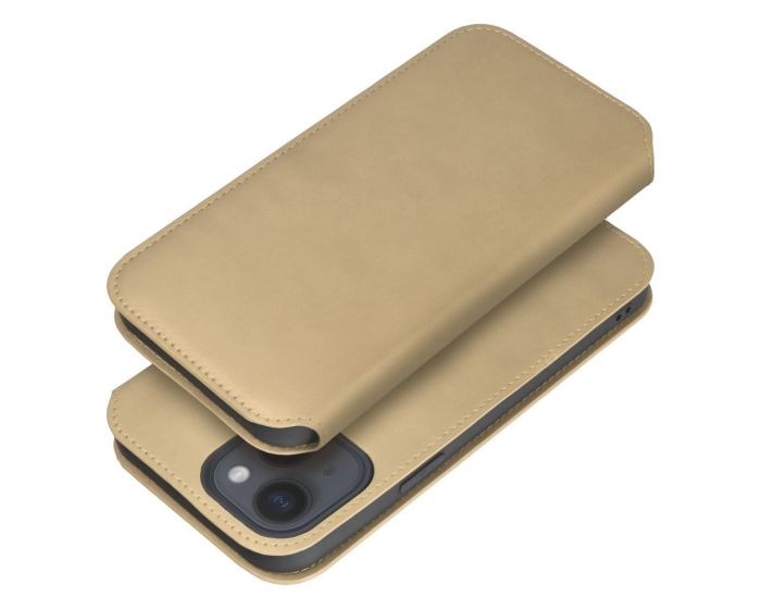 Dual Pocket Book Case Θήκη Πορτοφόλι - Gold (Samsung Galaxy A25 5G)