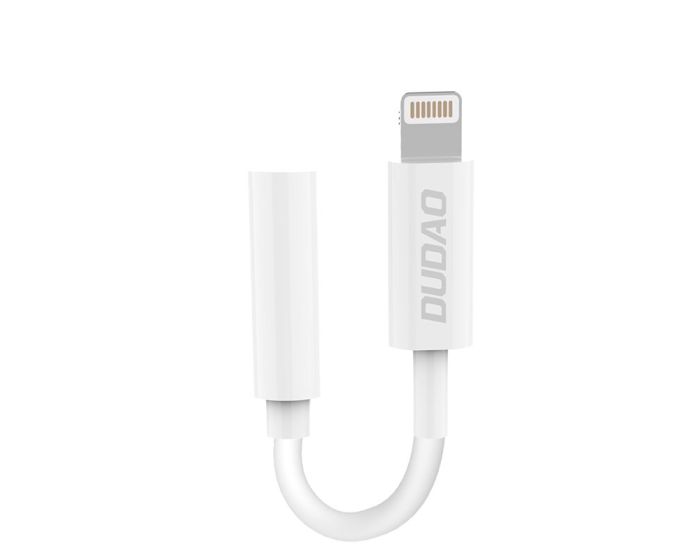 Dudao L16i Adapter Lightning to Audio Jack 3.5mm White