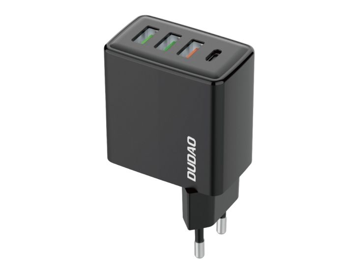 Dudao A5H Fast Wall Charger 3x USB / Type-C PD QC3.0 Αντάπτορας Φόρτισης 20W - Black