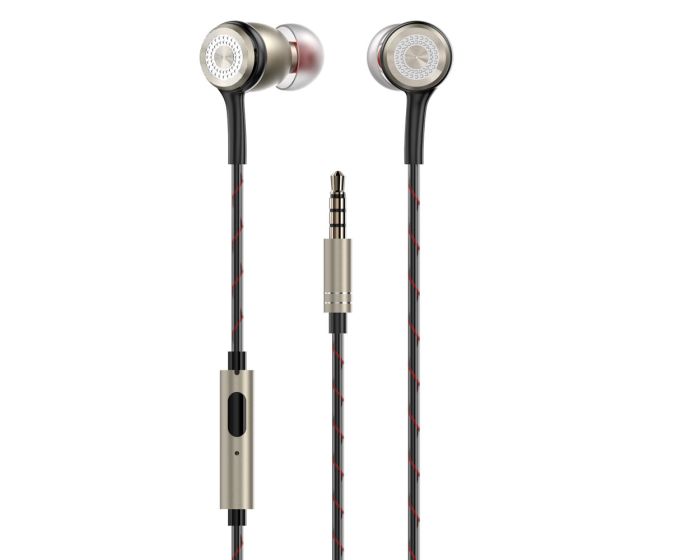 Dudao X12Pro In-Ear Earphones 3.5mm Ενσύρματα Ακουστικά - Gold
