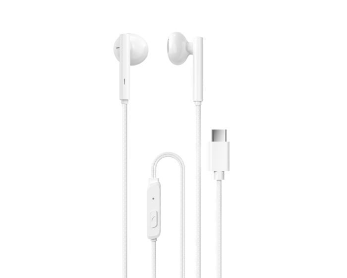 Dudao X3B-W In-Ear Earphones Type-C Ενσύρματα Ακουστικά με Μικρόφωνο - White