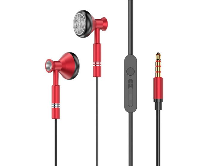 Dudao X8Pro In-Ear Earphones 3.5mm Ενσύρματα Ακουστικά - Red