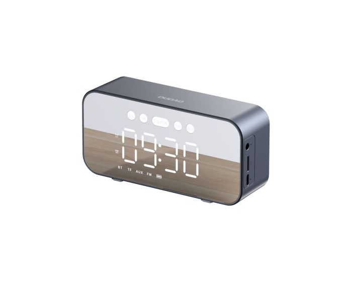 Dudao Y17 AUX Multifunctional Bluetooth Speaker Alarm Clock Ασύρματο Ηχείο - Ασημί