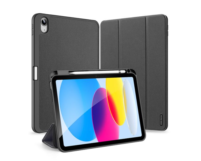 DUX DUCIS Domo Smart Book Case Θήκη με Δυνατότητα Stand - Black (iPad 10.9 2022)