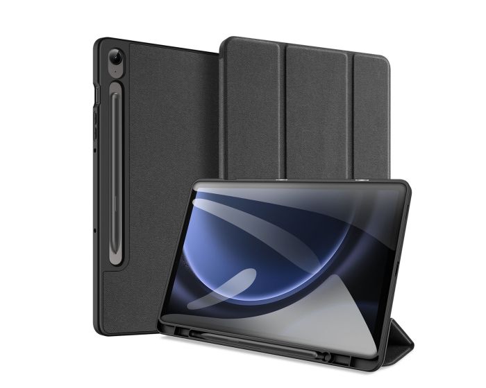 DUX DUCIS Domo Smart Book Case Θήκη με Δυνατότητα Stand - Black (Samsung Galaxy Tab S9 FE Plus 12.4)