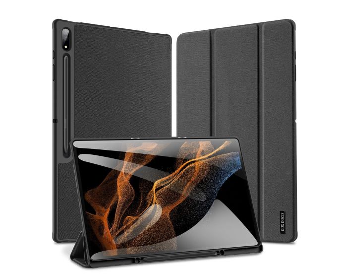 DUX DUCIS Domo Smart Book Case Θήκη με Δυνατότητα Stand - Black (Samsung Galaxy Tab S8 / S9 Ultra 14.6)