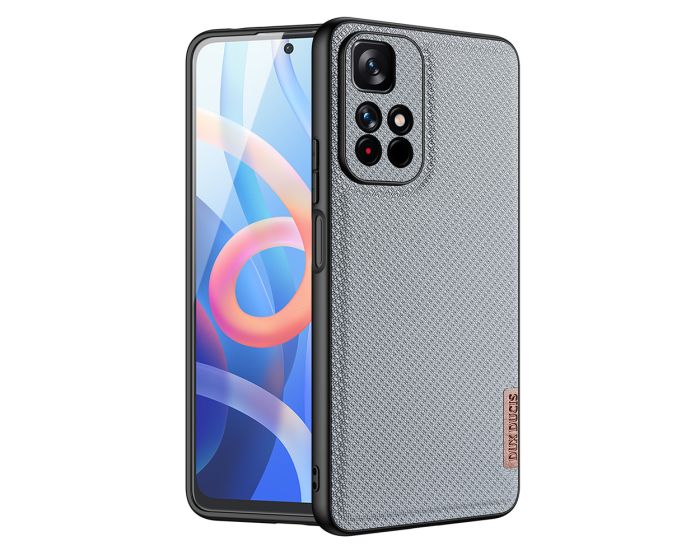 DUX DUCIS Fino TPU and Fabric Case - Gray (Xiaomi Poco M4 Pro 5G / Redmi Note 11T 5G / 11S 5G)