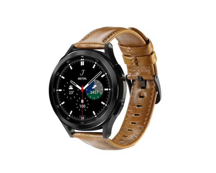 Dux Ducis Leather Strap 20mm Brown - Samsung Galaxy Watch / Huawei Watch / Honor Watch / Xiaomi Watch