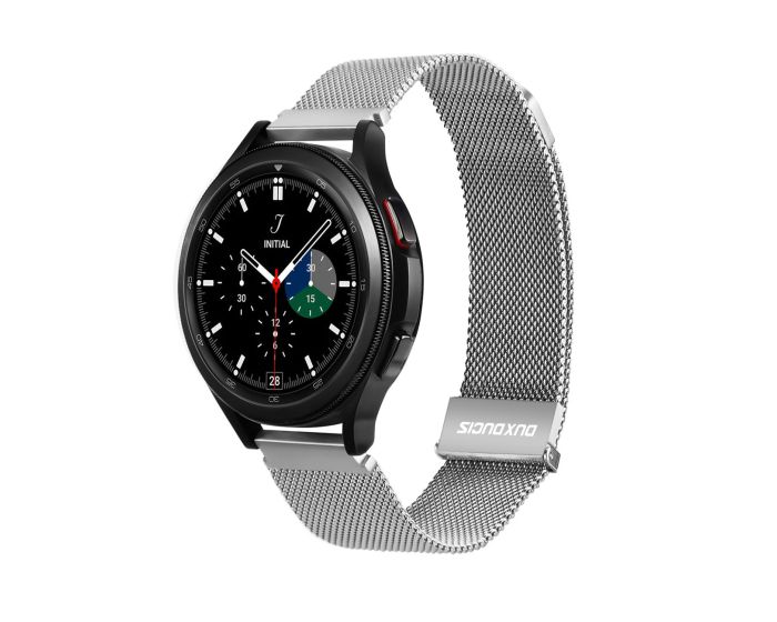 Dux Ducis Magnetic Strap Milanese Band 20mm Silver- Samsung Galaxy Watch / Huawei Watch / Honor Watch / Xiaomi Watch