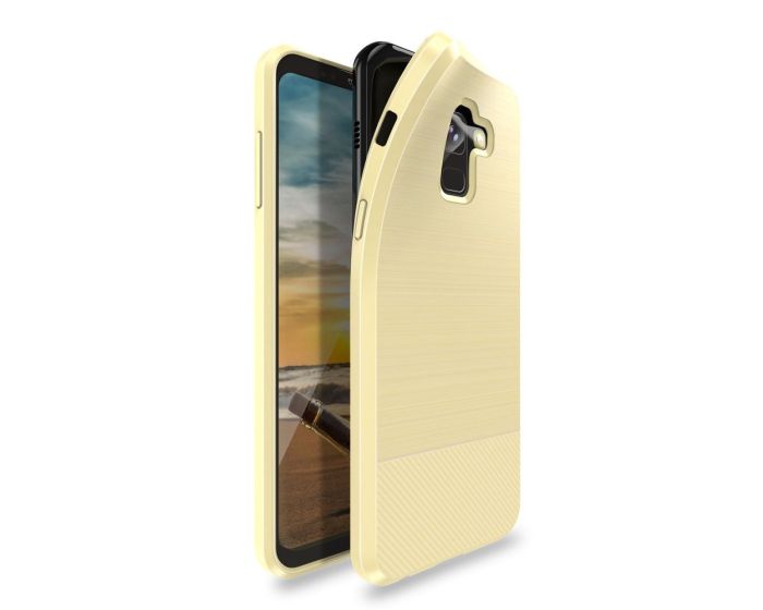 Dux Ducis Mojo Carbon Rugged Armor Case Gold (Samsung Galaxy A8 Plus 2018)