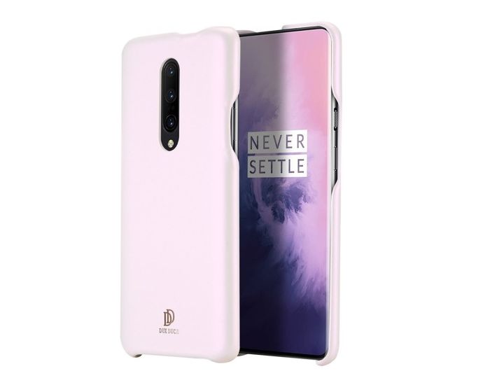 DUX DUCIS Skin Lite PU Leather Back Cover Case - Pink (OnePlus 7 Pro)