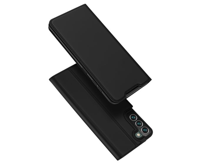 DUX DUCIS SkinPro Wallet Case Θήκη Πορτοφόλι με Δυνατότητα Stand - Black (Samsung Galaxy S22 Plus 5G)