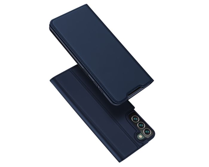 DUX DUCIS SkinPro Wallet Case Θήκη Πορτοφόλι με Δυνατότητα Stand - Navy Blue (Samsung Galaxy S22 Plus 5G)