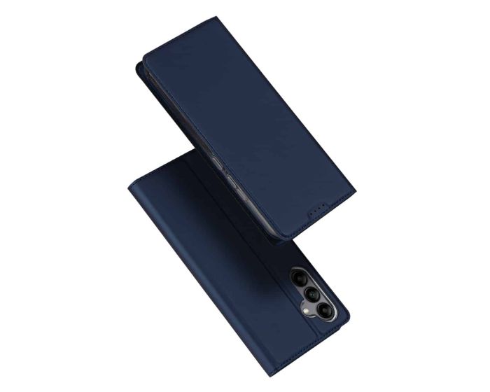 DUX DUCIS SkinPro Wallet Case Θήκη Πορτοφόλι με Stand - Navy Blue (Samsung Galaxy A34 5G)