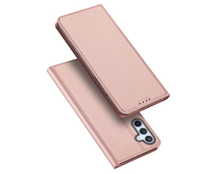 DUX DUCIS SkinPro Wallet Case Θήκη Πορτοφόλι με Stand - Rose Gold (Samsung Galaxy A54 5G)