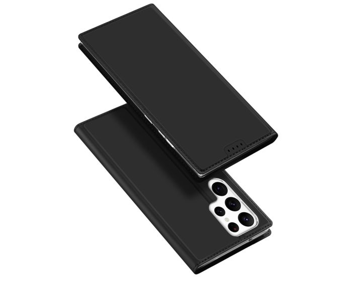 DUX DUCIS SkinPro Wallet Case Θήκη Πορτοφόλι με Stand - Black (Samsung Galaxy S23 Ultra)