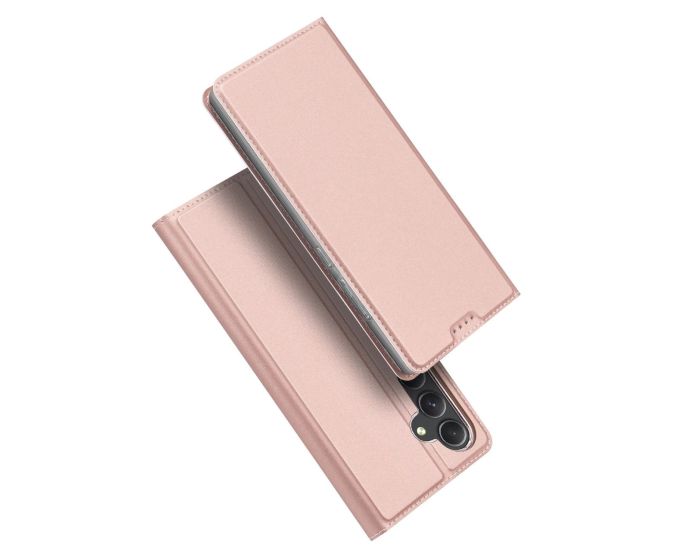 DUX DUCIS SkinPro Wallet Case Θήκη Πορτοφόλι με Stand - Rose Gold (Samsung Galaxy S24 Plus)