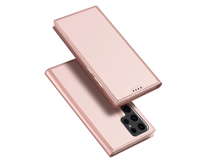 DUX DUCIS SkinPro Wallet Case Θήκη Πορτοφόλι με Stand - Rose Gold (Samsung Galaxy S24 Ultra)