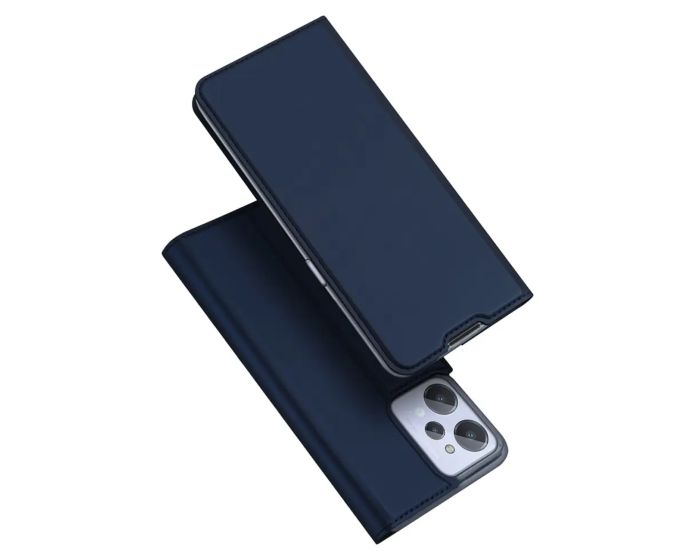 DUX DUCIS SkinPro Wallet Case Θήκη Πορτοφόλι με Stand - Navy Blue (Motorola Moto G32)