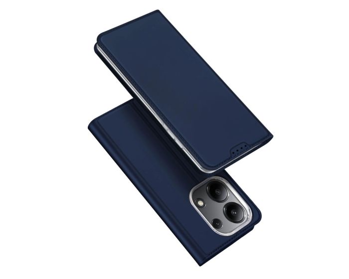 DUX DUCIS SkinPro Wallet Case Θήκη Πορτοφόλι με Stand - Navy Blue (Xiaomi Redmi Note 13 4G)