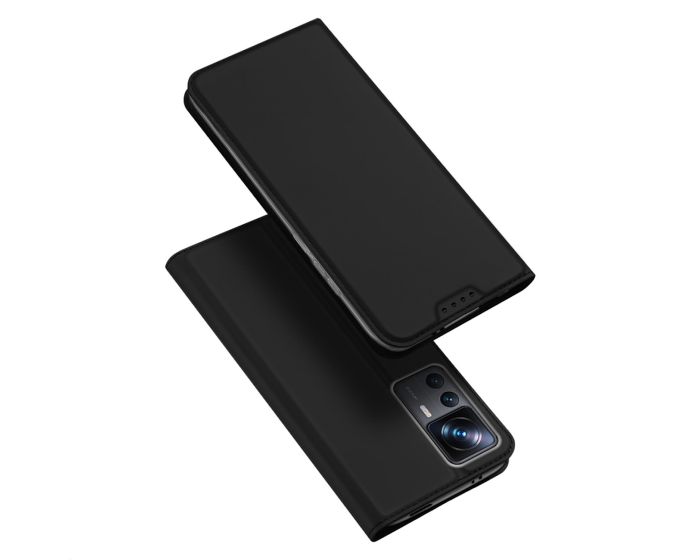 DUX DUCIS SkinPro Wallet Case Θήκη Πορτοφόλι με Stand - Black (Xiaomi 12T / 12T Pro)