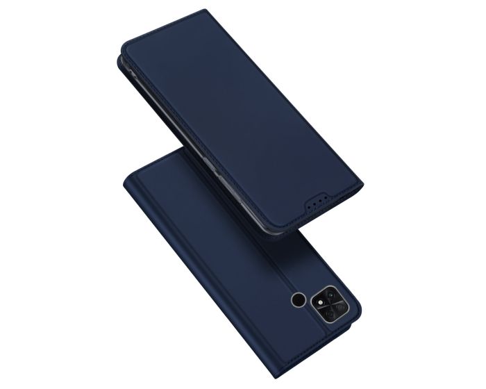 DUX DUCIS SkinPro Wallet Case Θήκη Πορτοφόλι με Stand - Navy Blue (Xiaomi Poco C40)