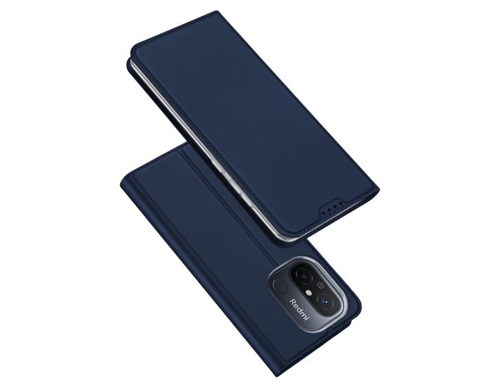 DUX DUCIS SkinPro Wallet Case Θήκη Πορτοφόλι με Stand - Navy Blue (Xiaomi Redmi 12C)