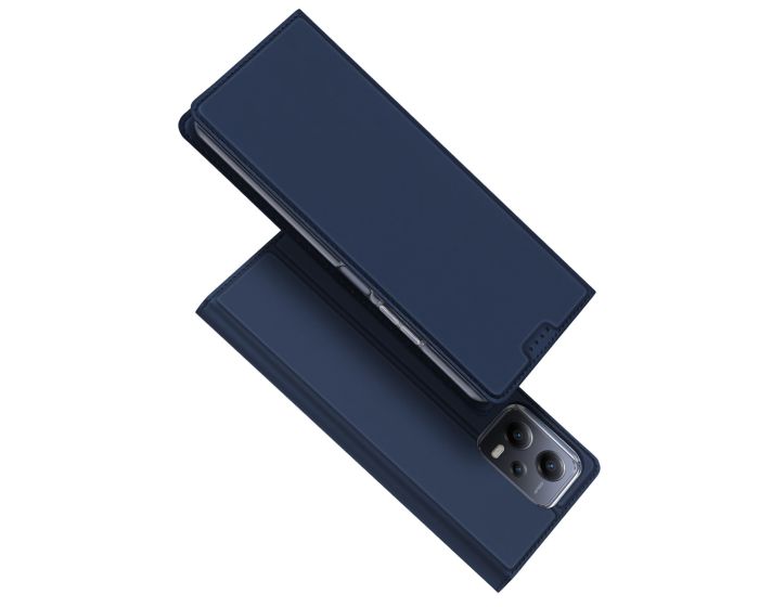 DUX DUCIS SkinPro Wallet Case Θήκη Πορτοφόλι με Stand - Navy Blue (Xiaomi Redmi Note 12 5G / Poco X5 5G)