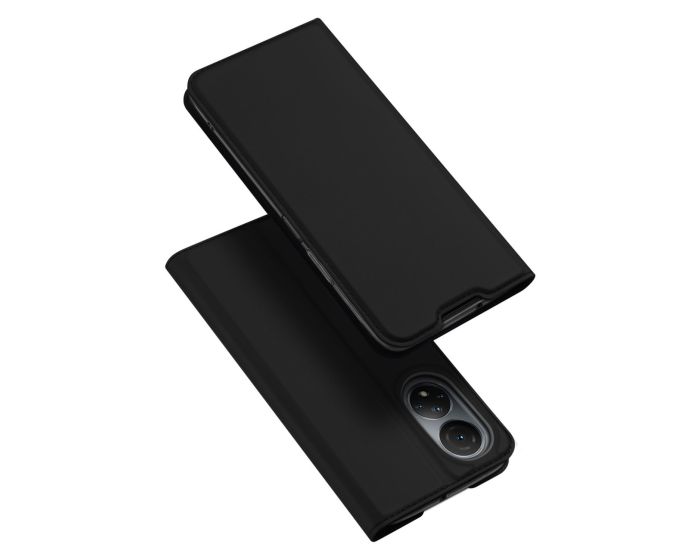 DUX DUCIS SkinPro Wallet Case Θήκη Πορτοφόλι με Stand - Black (Huawei Honor X7)
