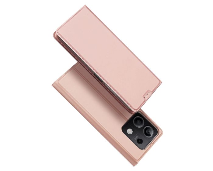 DUX DUCIS SkinPro Wallet Case Θήκη Πορτοφόλι με Stand - Rose Gold (Xiaomi Redmi Note 13 5G)