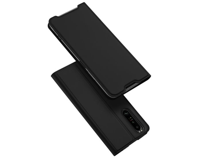 DUX DUCIS SkinPro Wallet Case Θήκη Πορτοφόλι με Stand - Black (Sony Xperia 1 IV)