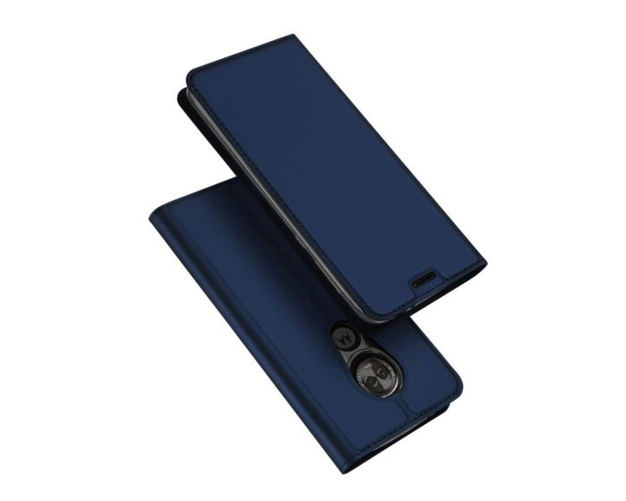 DUX DUCIS SkinPro Wallet Case Θήκη Πορτοφόλι με Δυνατότητα Stand - Navy Blue (Motorola Moto E5 Play)