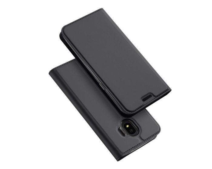 DUX DUCIS SkinPro Wallet Case Θήκη Πορτοφόλι με Δυνατότητα Stand - Gray (Samsung Galaxy J4 2018)