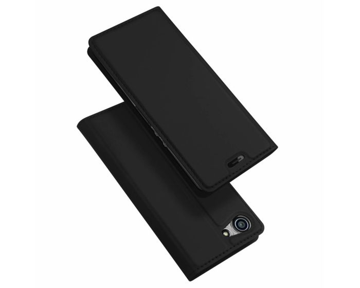 DUX DUCIS SkinPro Wallet Case Θήκη Πορτοφόλι με Stand - Black (Sony Xperia XZ4 Compact)