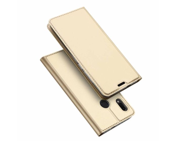 DUX DUCIS SkinPro Wallet Case Θήκη Πορτοφόλι με Stand - Gold (Asus Zenfone Max M1)