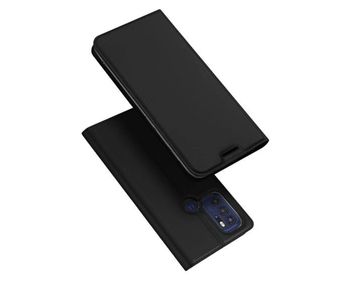 DUX DUCIS SkinPro Wallet Case Θήκη Πορτοφόλι με Stand - Black (Motorola Moto G60s)