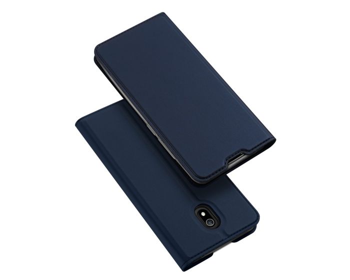 DUX DUCIS SkinPro Wallet Case Θήκη Πορτοφόλι με Stand - Navy Blue (Xiaomi Redmi 8A)