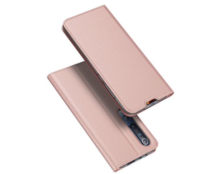 DUX DUCIS SkinPro Wallet Case Θήκη Πορτοφόλι με Stand - Rose Gold (Xiaomi Mi 10 / Mi 10 Pro)