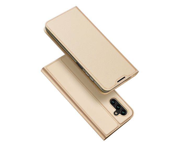 DUX DUCIS SkinPro Wallet Case Θήκη Πορτοφόλι με Stand - Gold (Samsung Galaxy A13 5G)