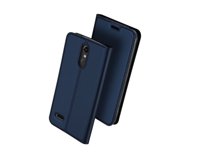 DUX DUCIS SkinPro Wallet Case Θήκη Πορτοφόλι με Δυνατότητα Stand - Navy Blue (LG K10 2018)